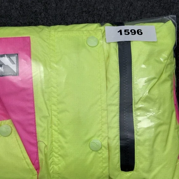 Serac Neon Windbreaker Jacket Mens Large Colorblock 90s Ski Anorak - Picture 13 of 13
